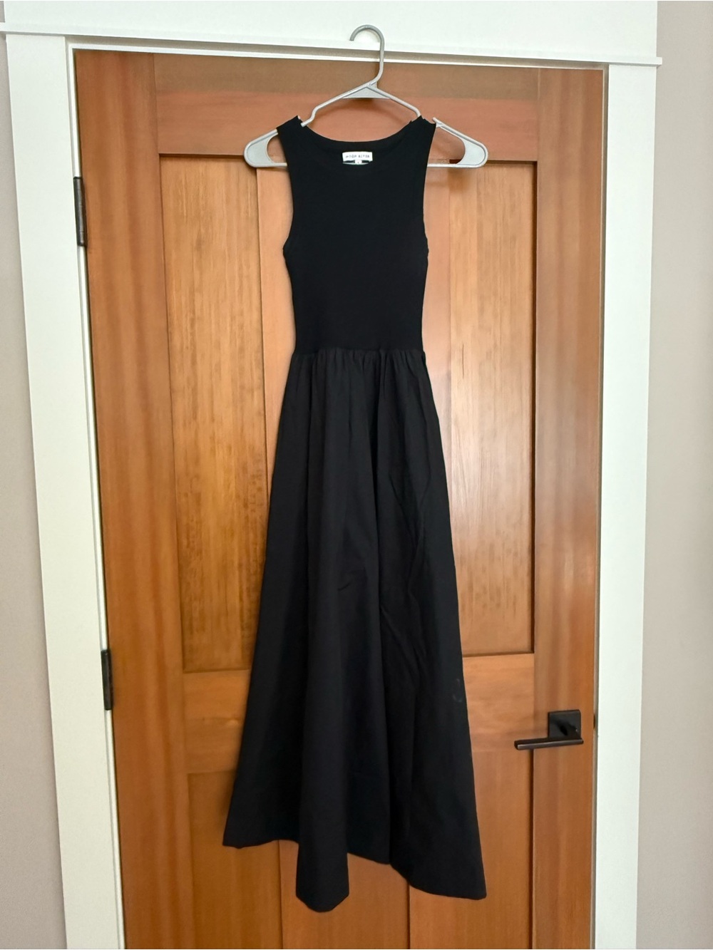 Anthropologie moon river twofer dress S Moon River Black Sleeveless Midi Dress